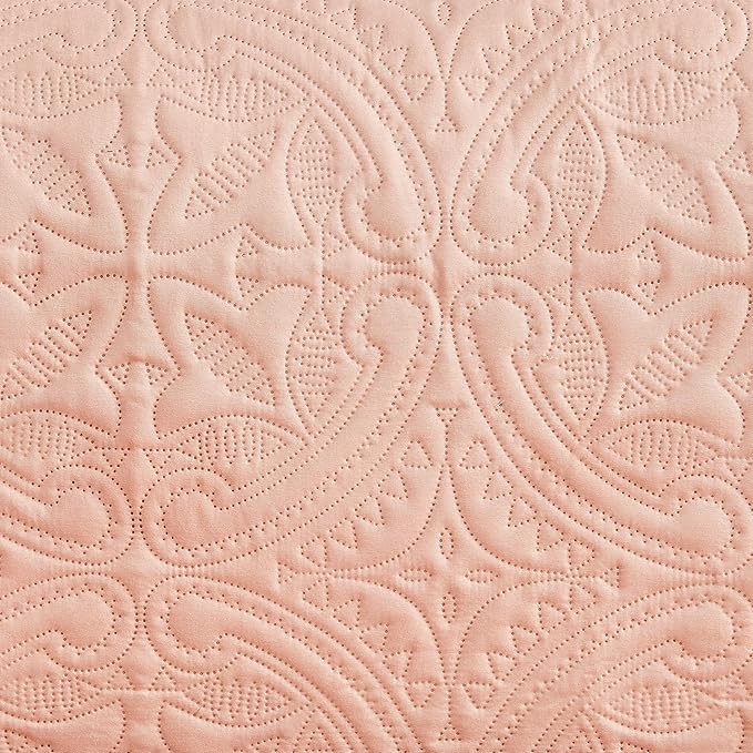 Reversible Recliner Chair Cover - Washable Slipcover Furniture Protector with Elastic Straps - Chair Cover for Dogs, Kids, and Pets - Quilted & Stitched Detail (Recliner, Dusty Rose / Taupe).