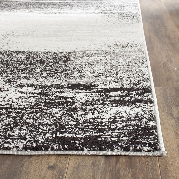 SAFAVIEH Adirondack Collection Runner Rug - 2'6" x 16', Silver & Multi, Modern Abstract Design, Non-Shedding & Easy Care, Ideal for High Traffic Areas in Living Room, Bedroom (ADR112G)