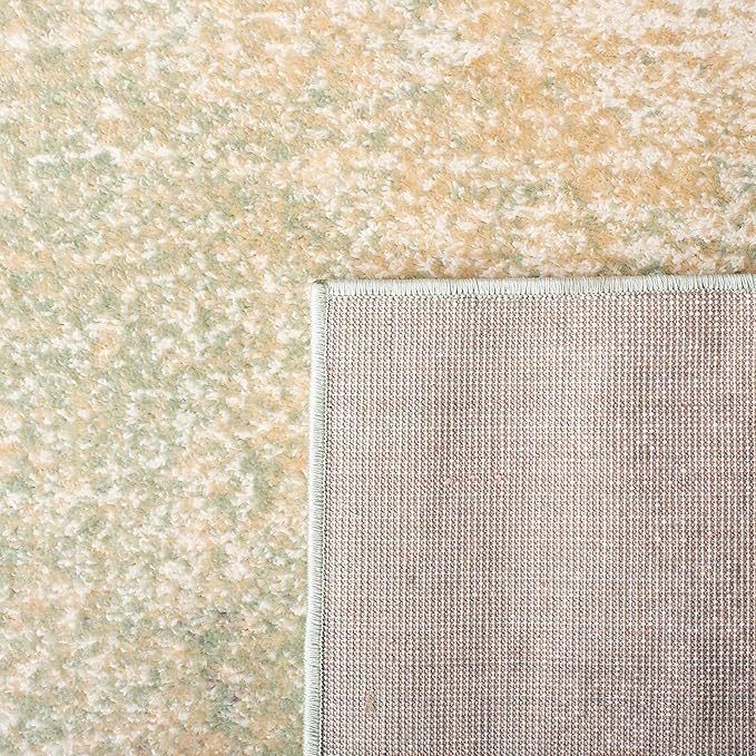 SAFAVIEH Adirondack Collection Runner Rug - 2'6" x 12', Ivory & Sage, Modern Abstract Design, Non-Shedding & Easy Care, Ideal for High Traffic Areas in Living Room, Bedroom (ADR112W)