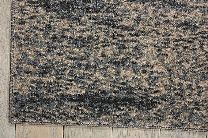 Nourison Maxell Nourison Flint 3'10" x 5'10" Area Rug, Easy Clean, Non Shedding, Bed Room, Living Room, Dining Room, Kitchen (4x6)