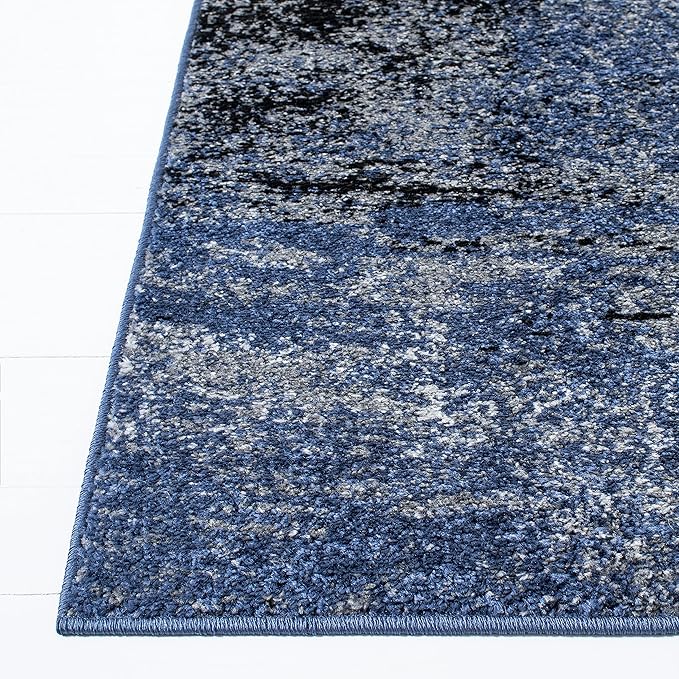 SAFAVIEH Adirondack Collection Accent Rug - 4' x 6', Grey & Blue, Modern Abstract Design, Non-Shedding & Easy Care, Ideal for High Traffic Areas in Entryway, Living Room, Bedroom (ADR112H)